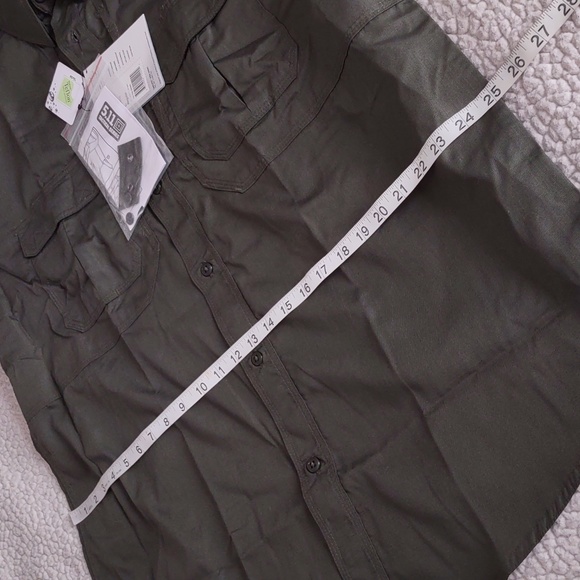 NWT 5.11 Tactical Large Tdu Green Teflon Short Sleeve Button Taclite Pro Shirt - Picture 12 of 15